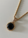 Eclipse Black Onyx Pendant Necklace