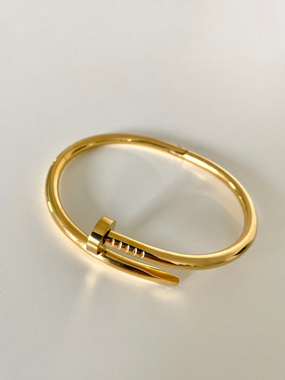 Gold Nail Bracelet