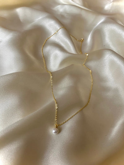 Gold Pearl Necklace