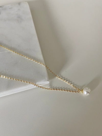 Gold Pearl Necklace