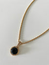 Eclipse Black Onyx Pendant Necklace