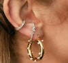 Olivia Pearl Hoop Earrings