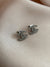 CC Silver Stud Earrings