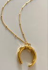 Gold Crescent Moon Necklace