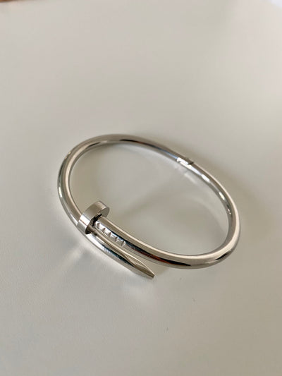 Silver Nail Bracelet