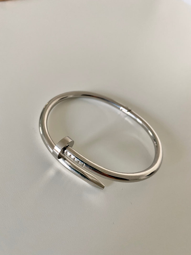 Silver Nail Bracelet